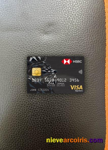 Israel HSBC Bank visa signature card photolook